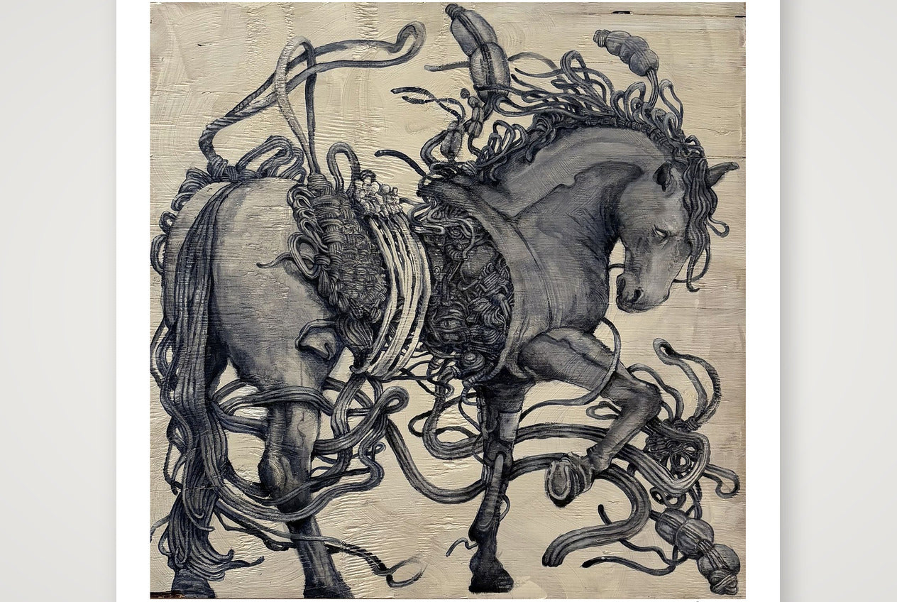 Lucky Horse — 30×30cm, 12×12" Print only